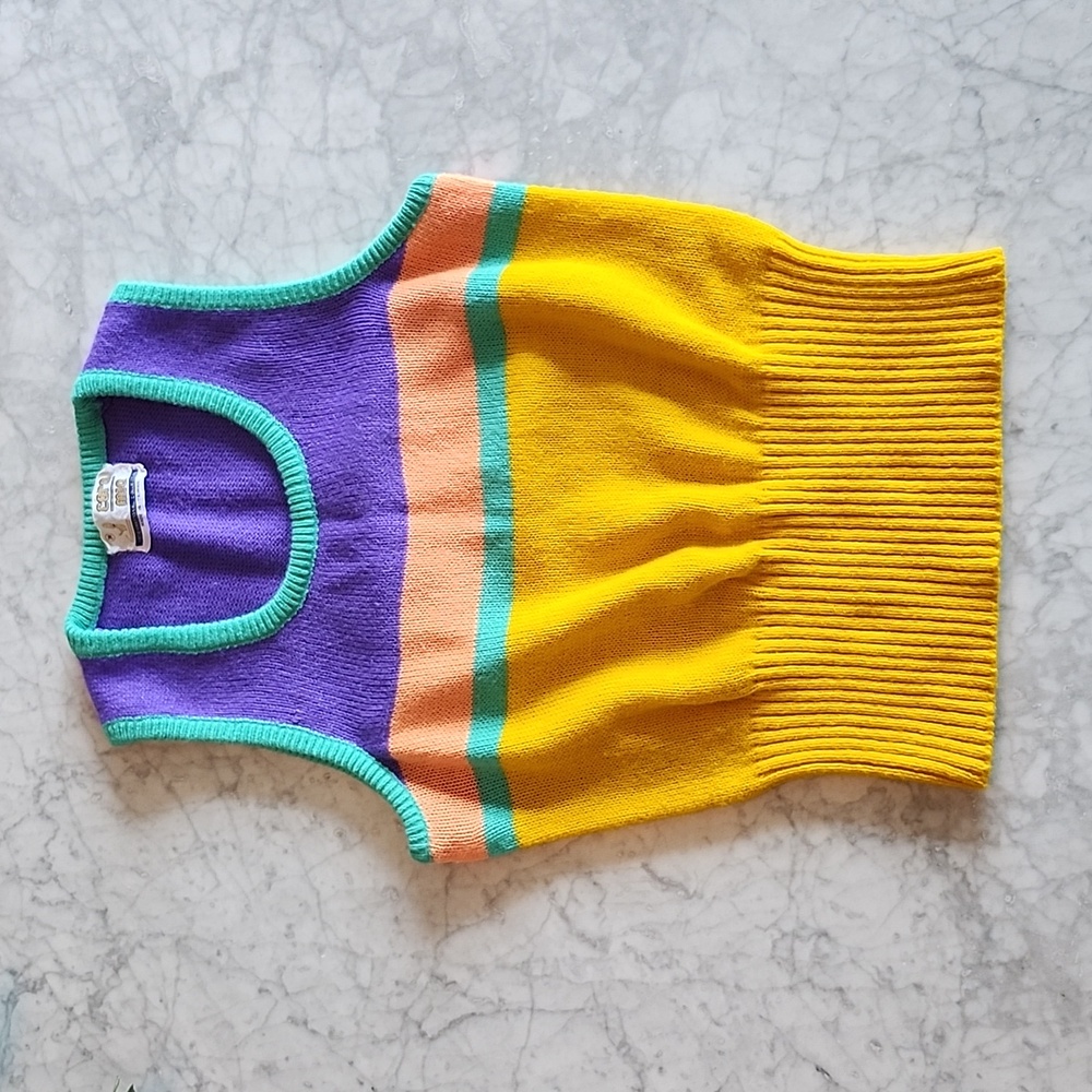 🌼 Vintage multicoloured sweater vest